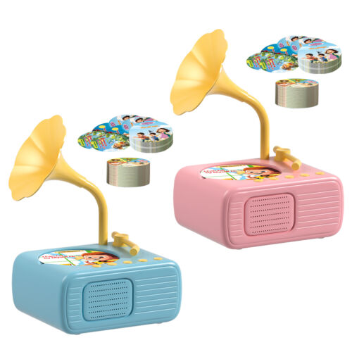 Toddler Gramophone Music Toy Kids Phonograph Record with 96 Cards