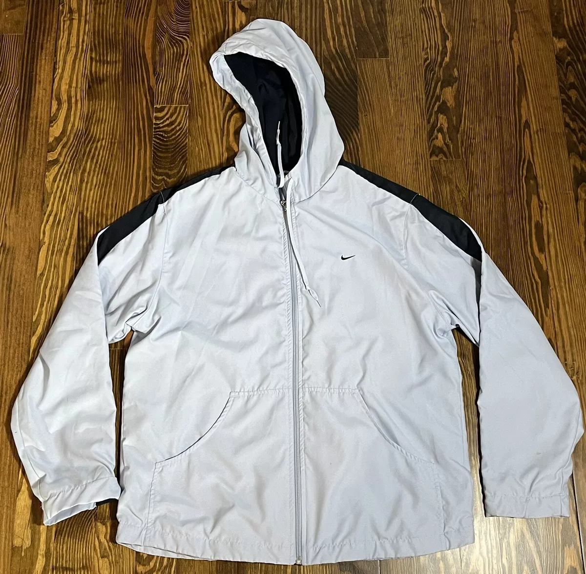 Silver nike coat discount