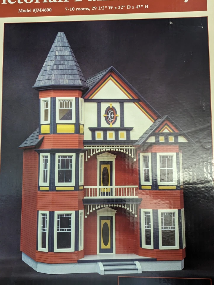 Kit de casa de muñecas Real Good Toys victoriano pintado dama modelo # JM4600 sin montar Foto 2 de 4