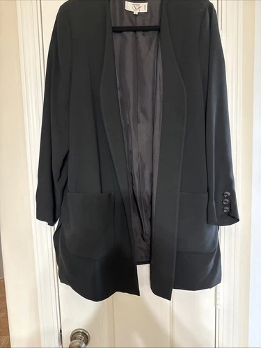 Giacca nera Valentino taglia 14 Fabrique En Italie