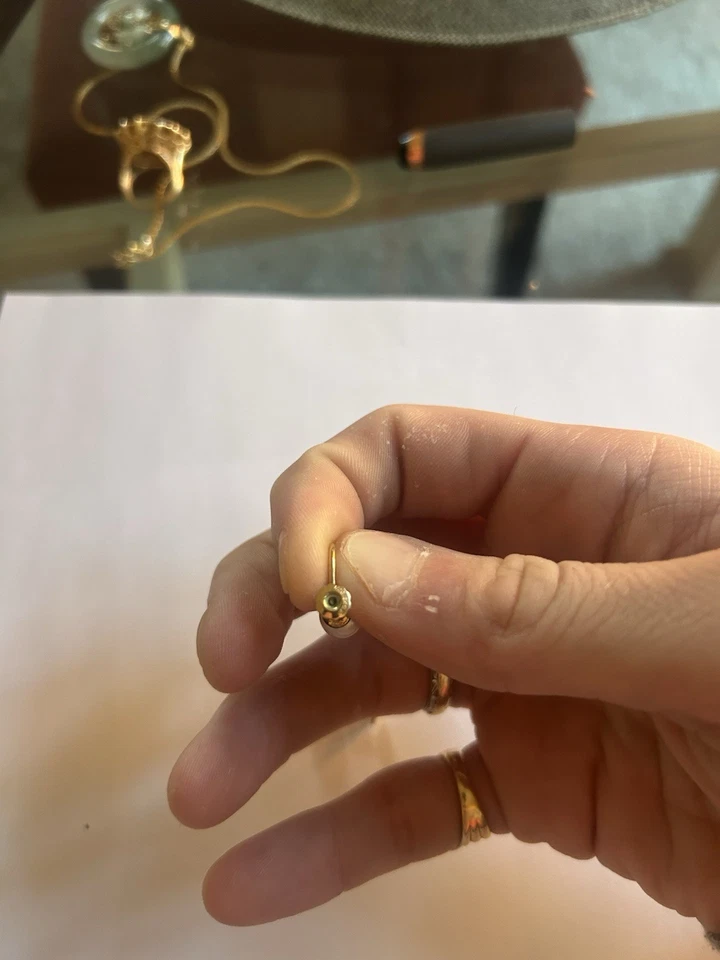 12K GF Pearl Earrings - Image 3 of 3