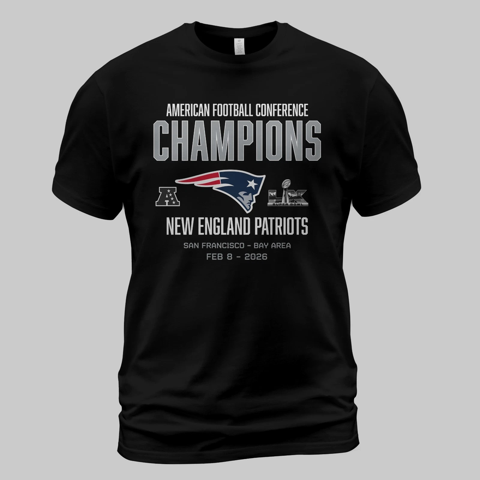 New England Patriots 2025 AFC Championship Team Nation TShirt