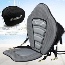 Universal Deluxe Kayak Seat Cushion with Storage Bag for 1 Pack Gray 