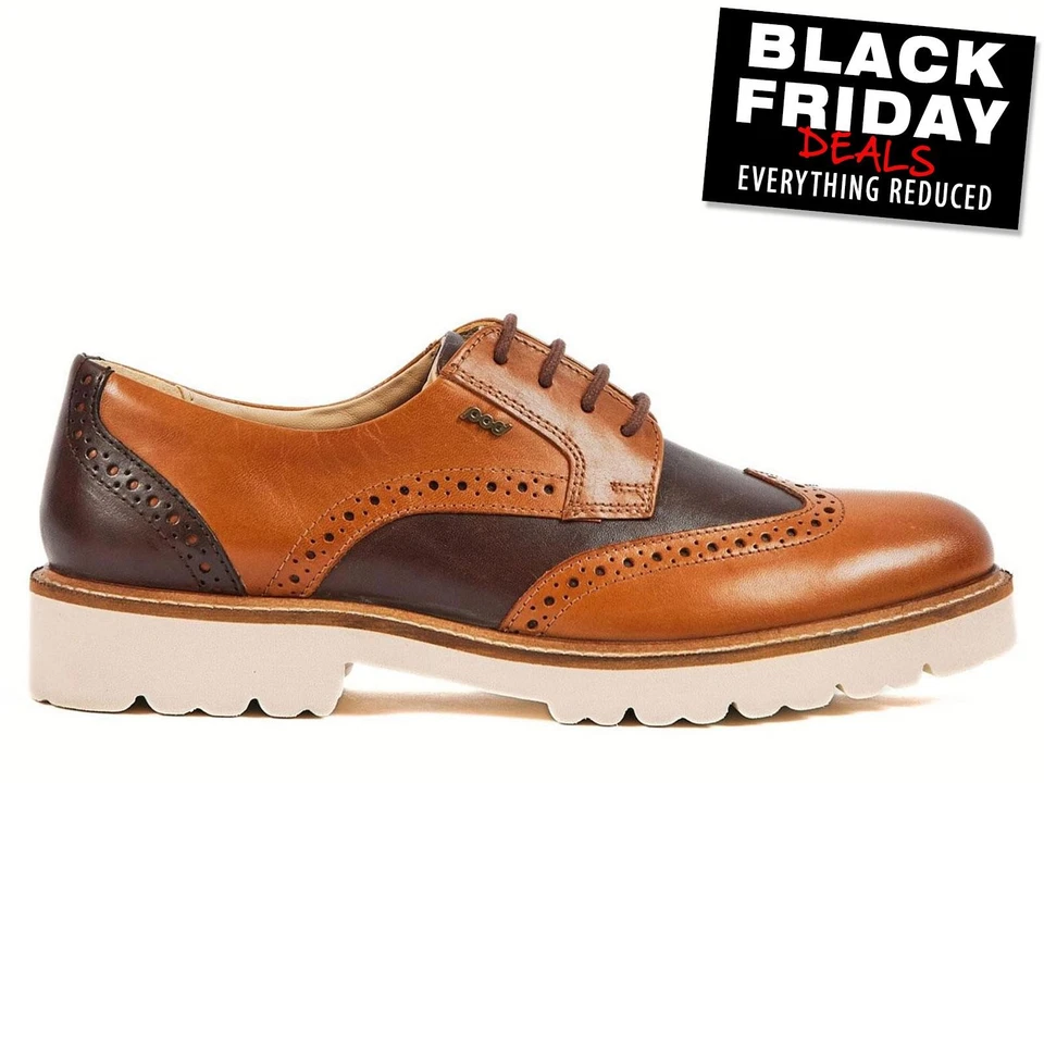 Pod Kortney Womens Casual Designer Fashion Formal Dress Brogues Shoes Tan