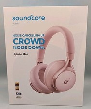 NEW Soundcore by Anker Space One Active Noise Cancelling Headphones - Pink