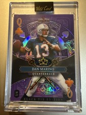 2026 Wild Card Football DAN MARINO 5 Card Draw Stacked Deck Black Tie 1/4