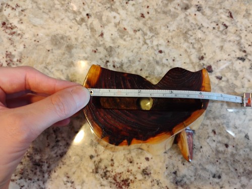 Handgefertigter Zedernholz Visitenkartenhalter, Holz Schreibtisch/Büro Display - Bild 7 von 8