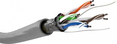 Goobay CAT 5e Netzwerkkabel, U/UTP, grau, 305m