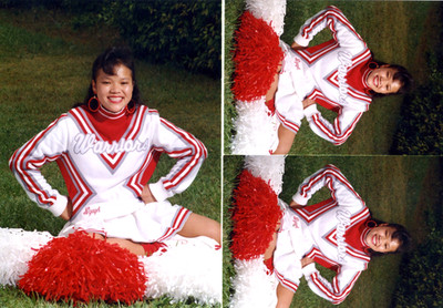 Cheerleader with Pom Poms - Vintage Warriors - Original - 1970/80's-Snapshot