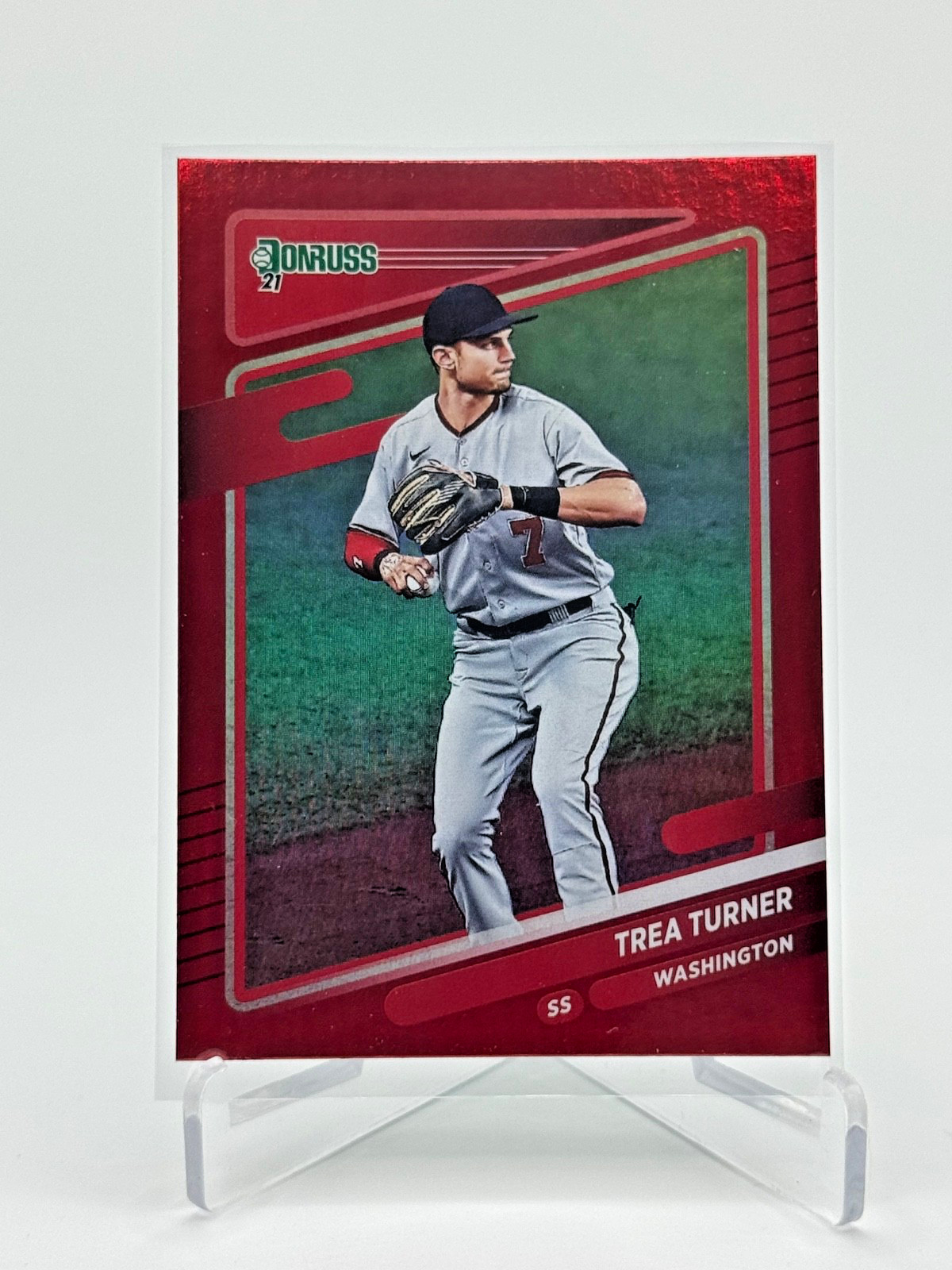 2021 Panini Donruss - Trea Turner #93 Holo Red