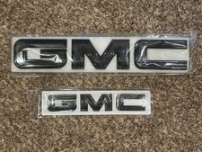 Black Gmc Emblem Letters Front Rear 84729912 Yukonyukon Xl 2021-24
