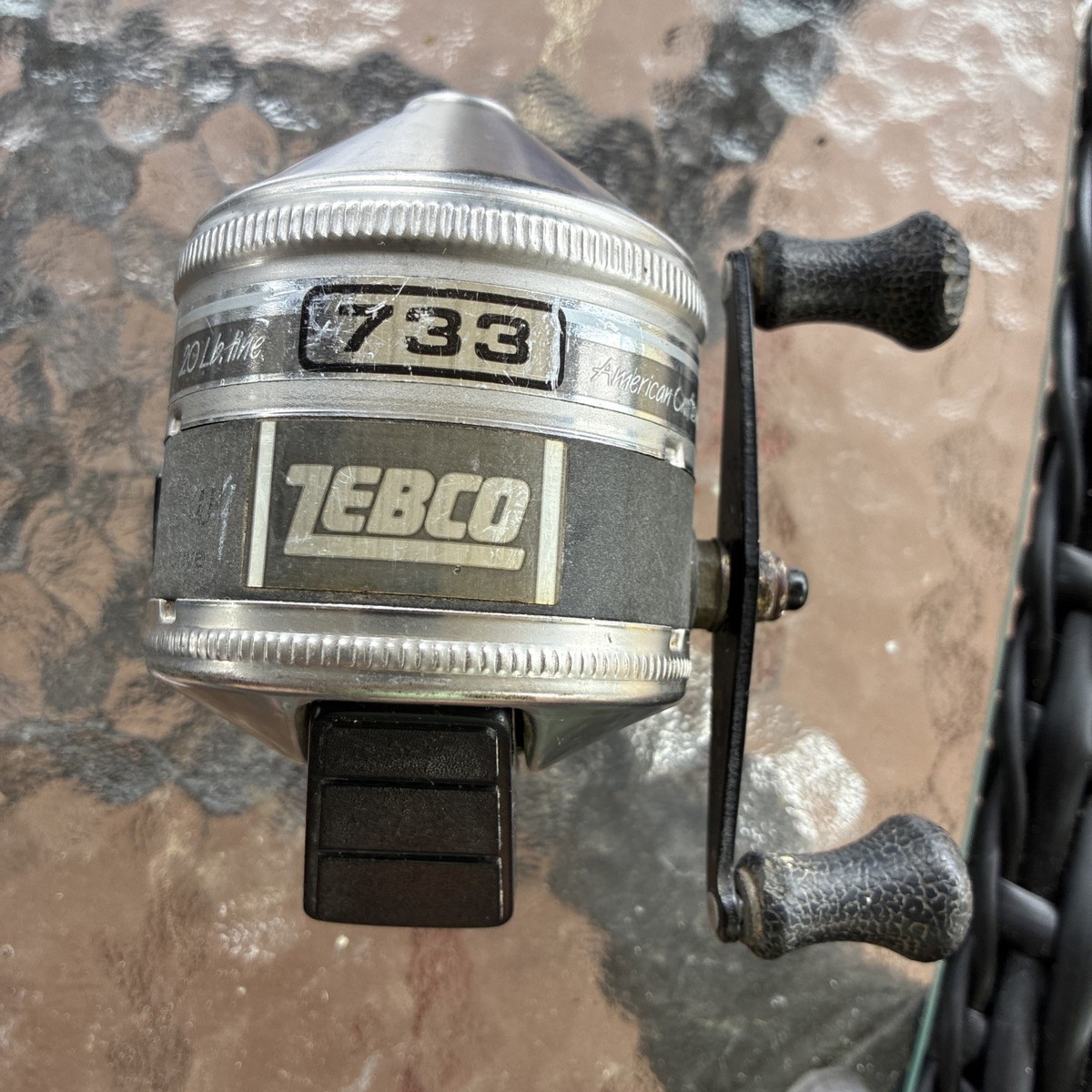 Vintage Zebco 733 The Hawg Direct Drive casting reel Made in USA