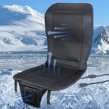 Premium Tech Cooling Car Seat Cushion - Black 12V Adjustable Temperature, Erg...