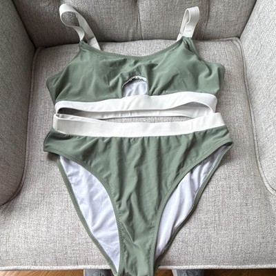 Bloomberg Jelly Bikini Set Adjustable Wide Straps Cup B 2 Piece Size L