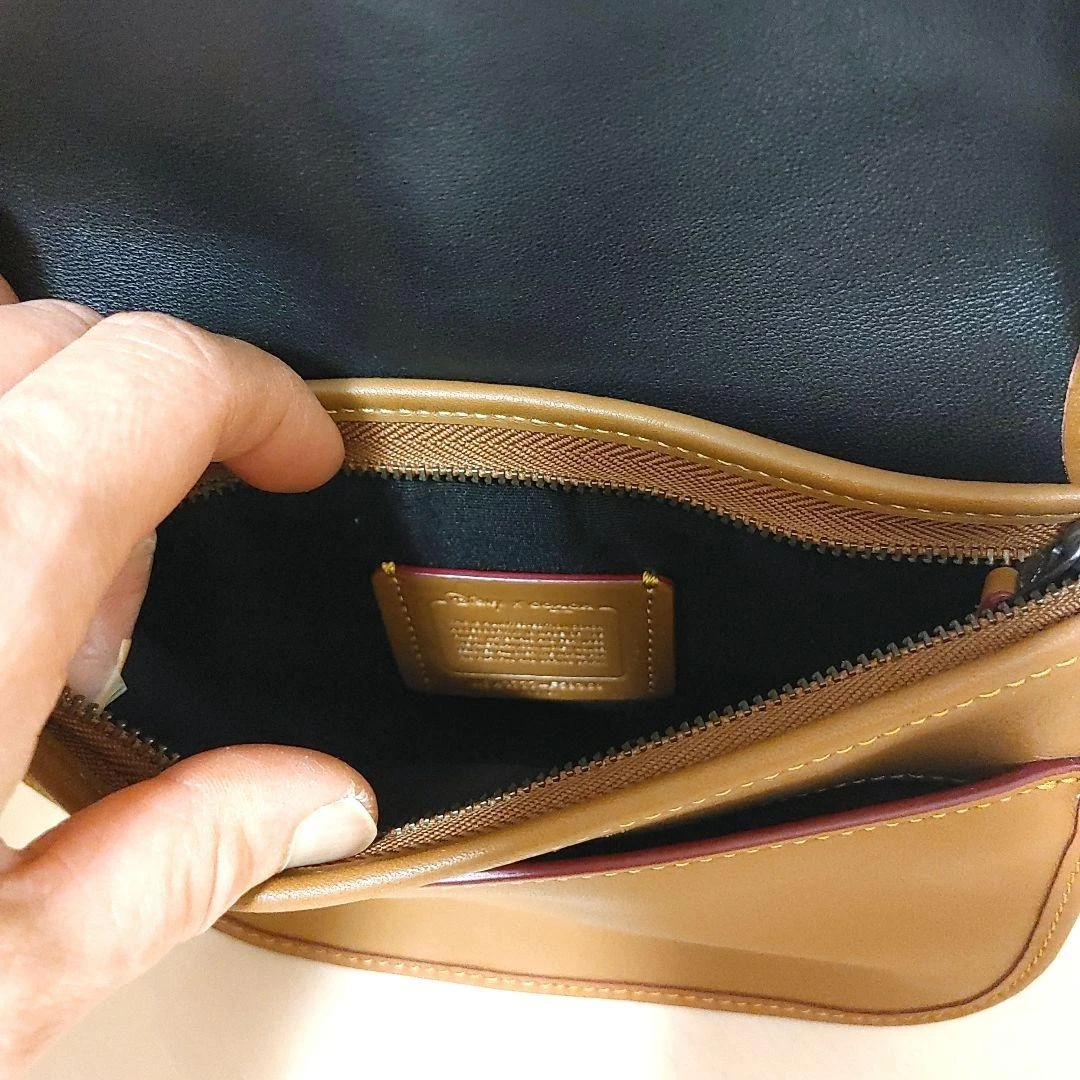 Borsa a tracolla Coach Disney Topolino in pelle marrone 65901c