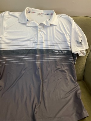 Puma Golf Shirt White and Gray Golf Polo   XL Volition America 
