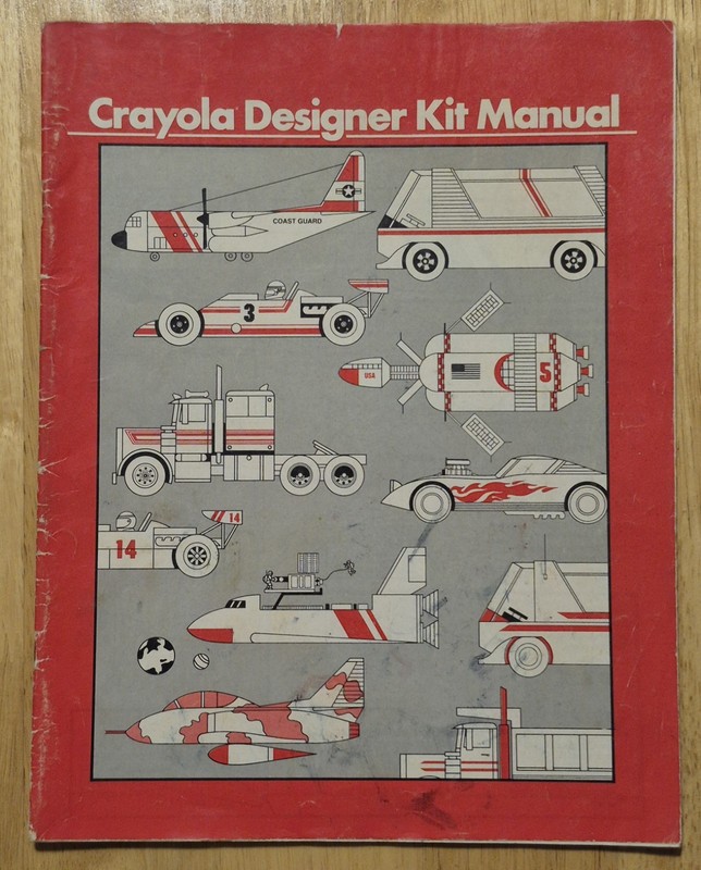 Vintage 1986 Crayola Designer Kit Manual Made in USA Binney & Smith Book Only