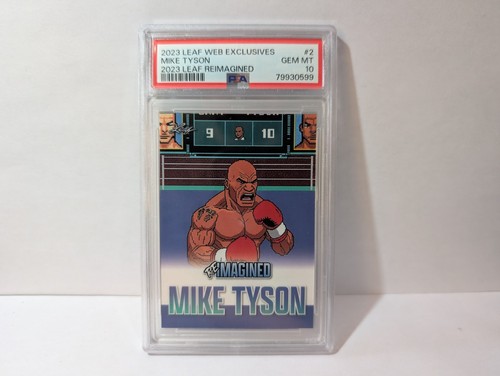 2023 Leaf Reimagined Web Exclusives Mike Tyson 1 0f 761 - PSA 10