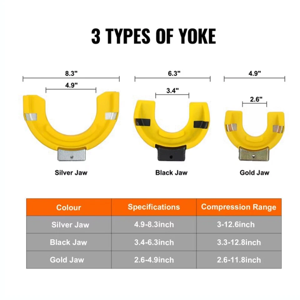 4500kg Coil Spring Strut Compressor Clamp Shock Absorber Suspension 3 Pcs Tool - Image 2 of 4