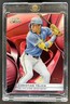 2025 Topps Chrome Black Christian Yelich Red Refractor #/5 Brewers