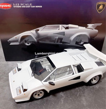 Kyosho 1/12 Lamborghini Countach LP5000S White Diecast Car K08612W Used Japan