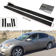 78.7 Side Skirt Rocker Panel Lip Splitter Diffuser Glossy For Nissan Altima New 78.7 Side Skirt Rocker Panel Lip Splitter Diffuser Glossy For Nissan Altima New