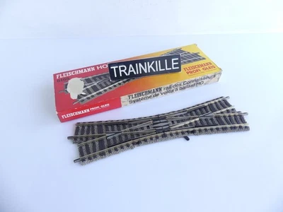 6165 R FLEISCHMANN PROFI HO AIGUILLAGE TJD TRAVERSEE JONCTION DOUBLE A DROITE - Photo 1/2