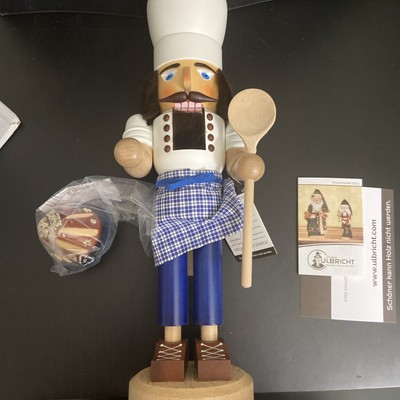 Seiffener Christian Ulbricht Baker Sesame Roll  Nutcracker 16 Tall 32 563 32-563