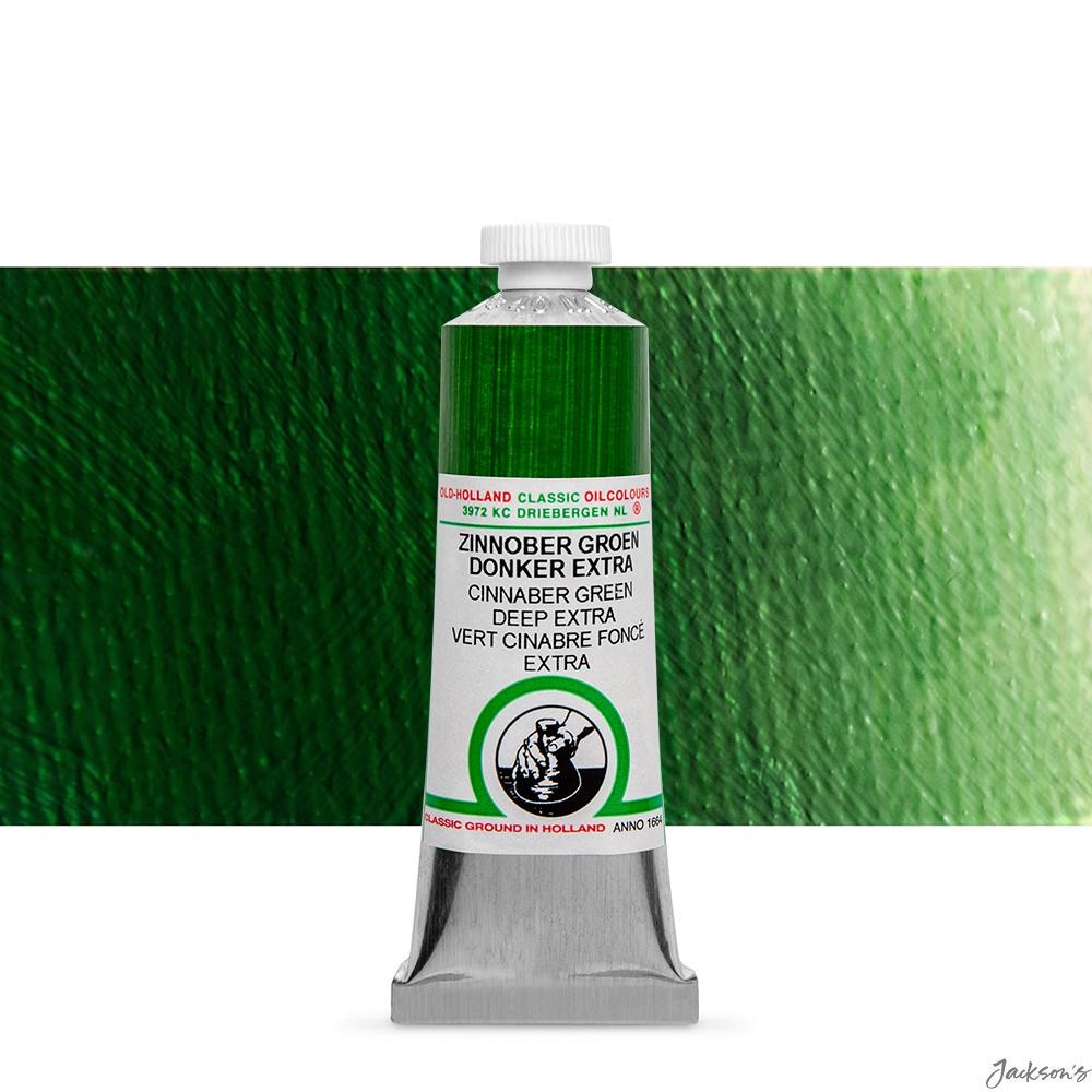 Old Holland Classic Oil Paint Tube 40ml Cinnabar Green Deep Extra