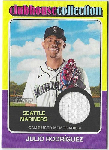 Topps Heritage Clubhouse Collection Memorabilia/Relic Cards - You Pick Upd 2/7 - Afbeelding 72 van 111