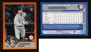 2023 Topps Archives 2003 Topps Orange Hot Foil /15 Anthony Volpe #286 Rookie RC