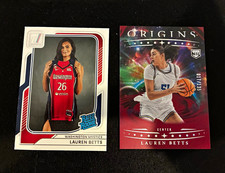 Lauren Betts 2-Card Rookie Lot | Panini Origins /135 + Donruss Rated Rookie