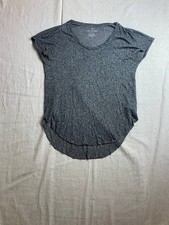 American Eagle Outfitters Soft Sexy Shirt Top Womens XS-S Gray Knit Short Sleeve