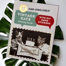 Vintage Cats Notecard Boxed Gift Set Greeting...