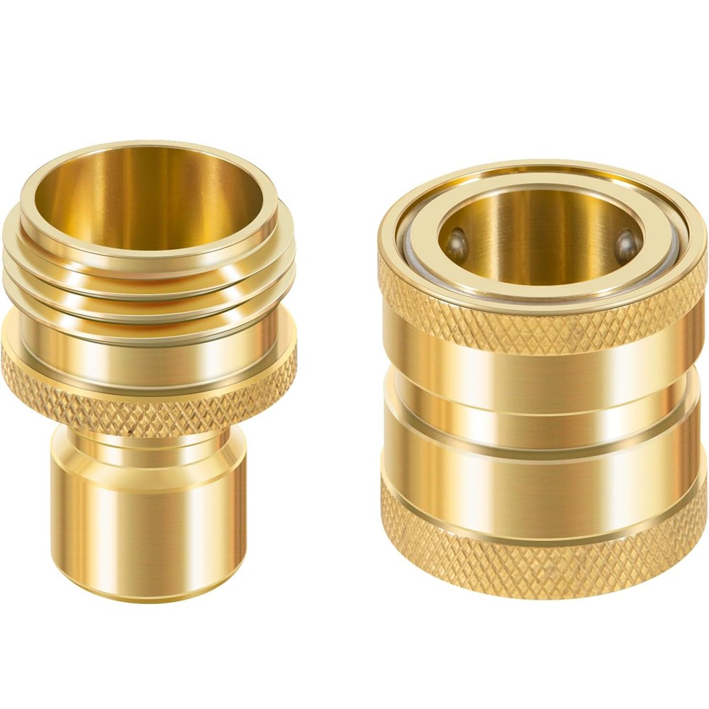for Dramm 22729 Heavy Duty Brass Hose Coupler Quick Disconnect Connector 3/4"