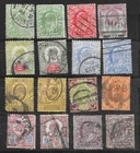 GB King Edward VII Definitive Stamps x 16 as per scan (704)