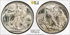 1945 PCGS MS66+ Walking Liberty Silver Half Dollar with Gold Shield