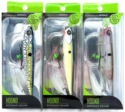 Lot of (3) Googan Baits Squad Hound Topwater Walking Bait