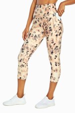 Marika 60 Carson Side Pocket Mid Calf Cheetah Capri Leggings Size Medium NWT