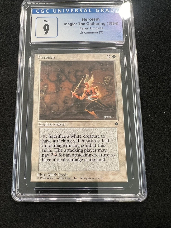 Magic the Gathering MTG Heroism from Fallen Empires in a CGC 9 !! - Image 2 of 3