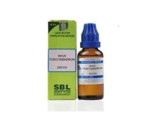 SBL Homeopathic Rhus Toxicodendron 200CH (30 ML) Free Shipping