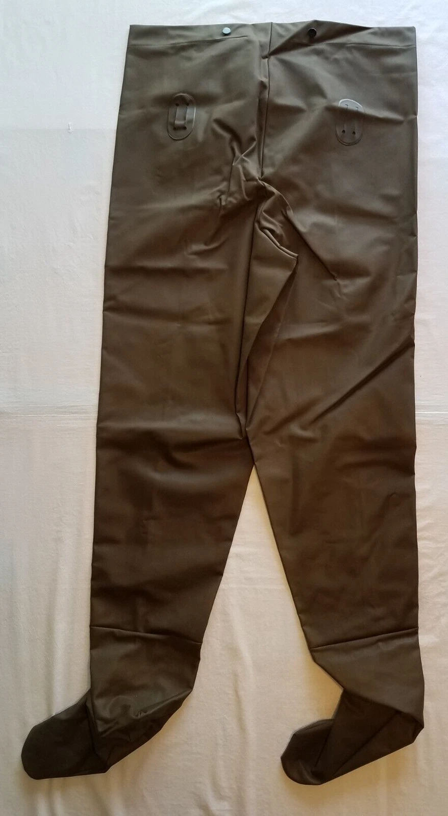 vintage Chest Waders Brown with Neoprene Boot Foot Size 42