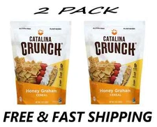 (2 PACK) Catalina Crunch Cereal, Honey Graham, Sugar Free, Keto, 9 oz