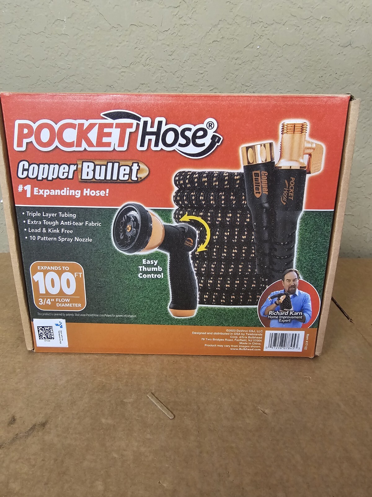 2024 Pocket Hose Copper Bullet With Thumb Grelly USA