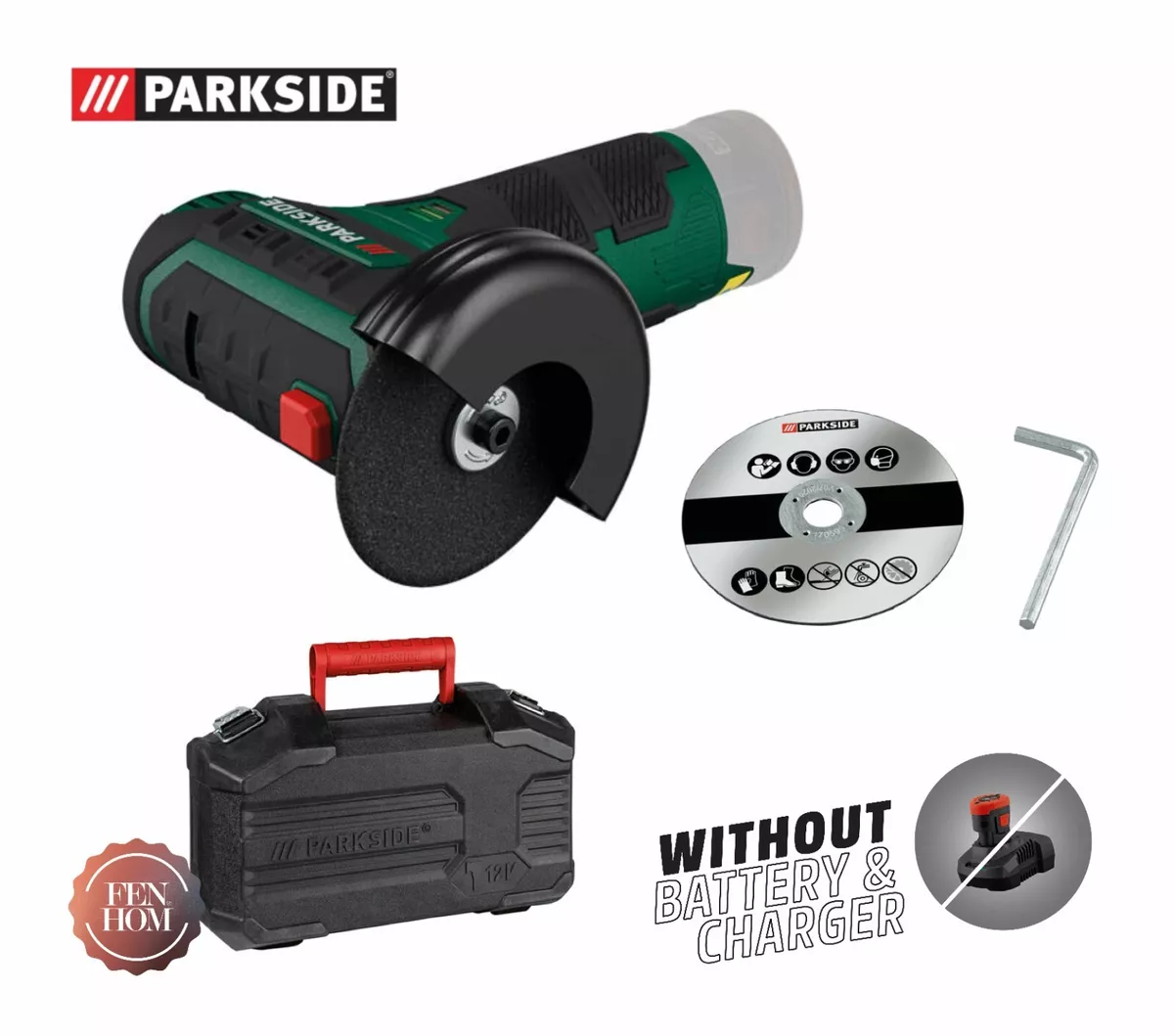 Parkside angle grinder sale battery