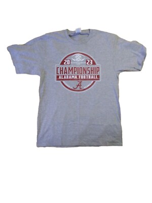 Alabama 2023 SEC Champions Schedule Gray T-Shirt Adult