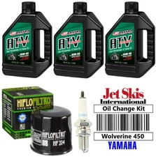 For Yamaha Grizzly 350 YFM Grizzly 450 Oil Change Kit NGK Spark Plug Oil Filter