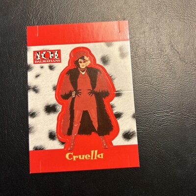 Jb10b 101 Dalmatians 1996 Skybox Pop-out #75 Cruella De Vil Glenn Close