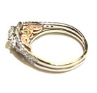 14k yellow rose gold .86ct SI2 H round engagement wedding band ring set 6.2g 10 — photo 6