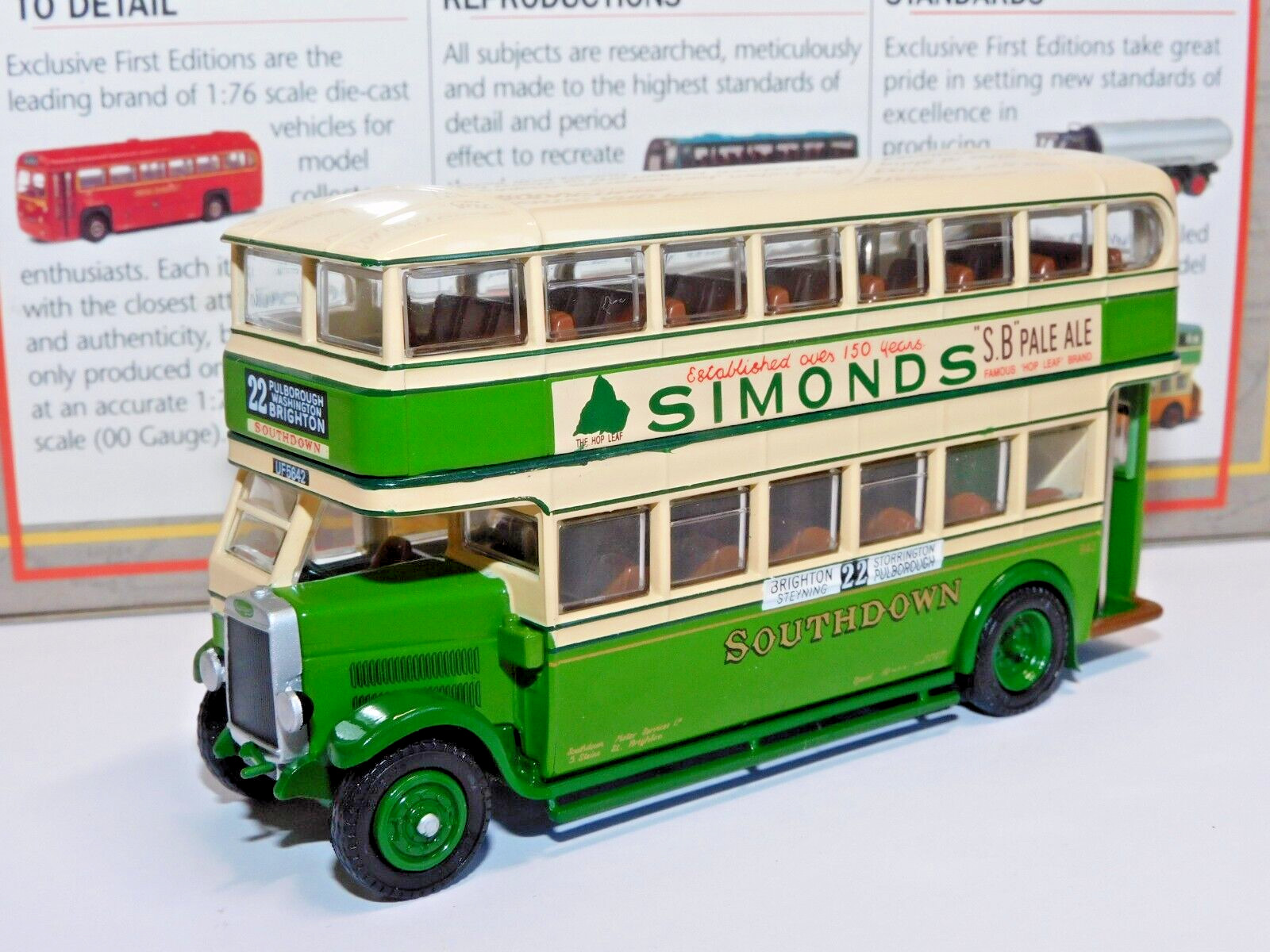 EFE LEYLAND TD1 CLOSED STAIRS SOUTHDOWN ROUTE 22 BRIGHTON 1/76 28501